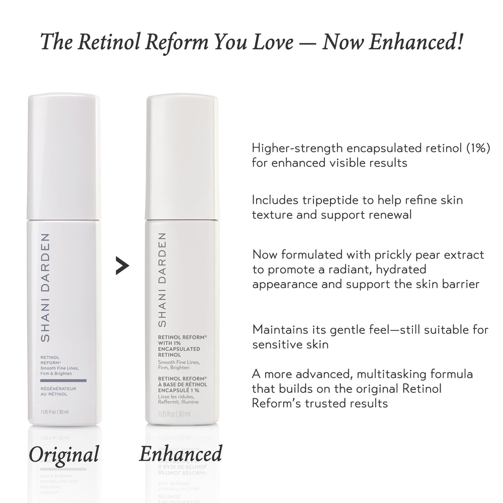 SHANI DARDEN Retinol Reform, formulation vegan et sans parabènes pour peau sensible