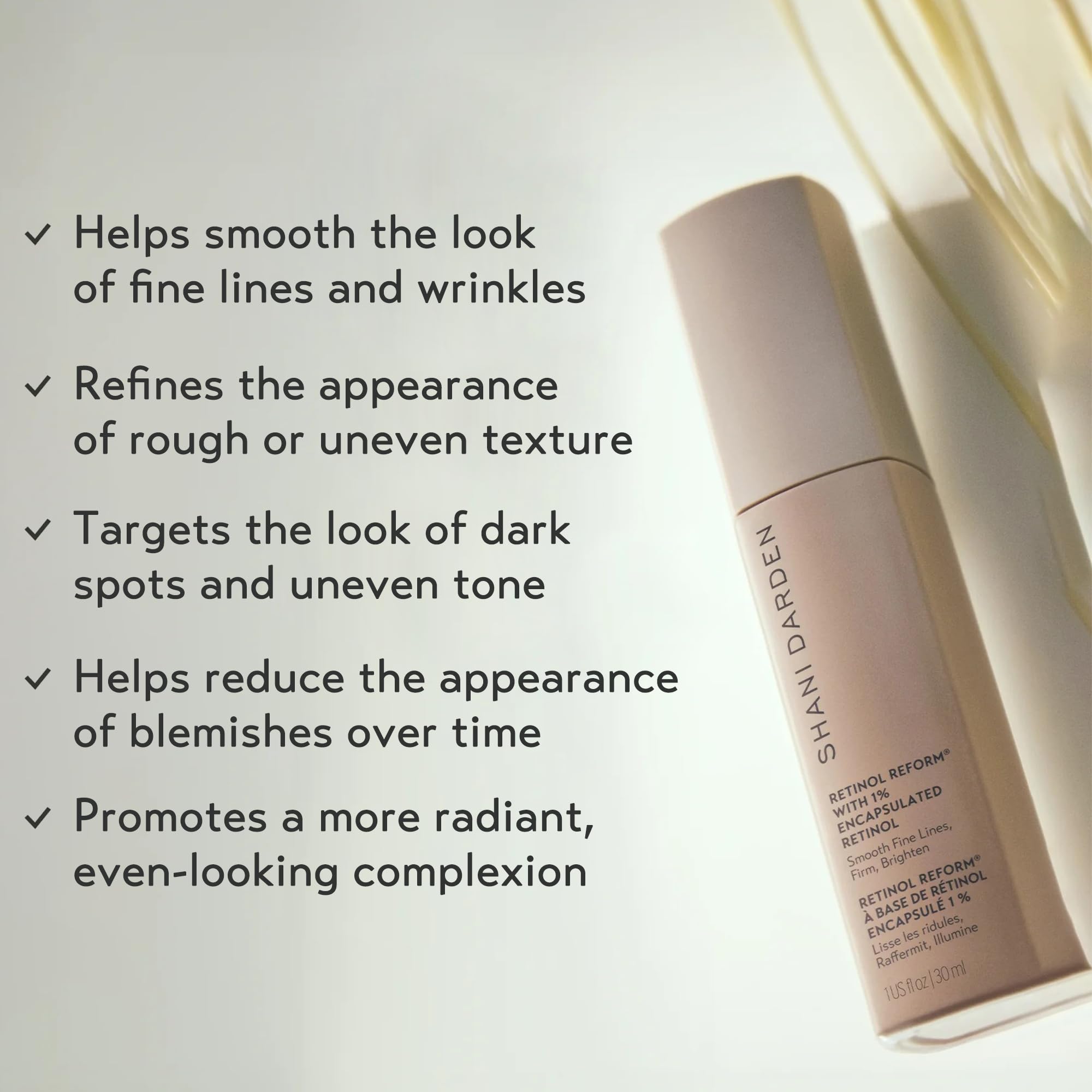 SHANI DARDEN Retinol Reform, serum onctueux, sensation confortable et hydratante