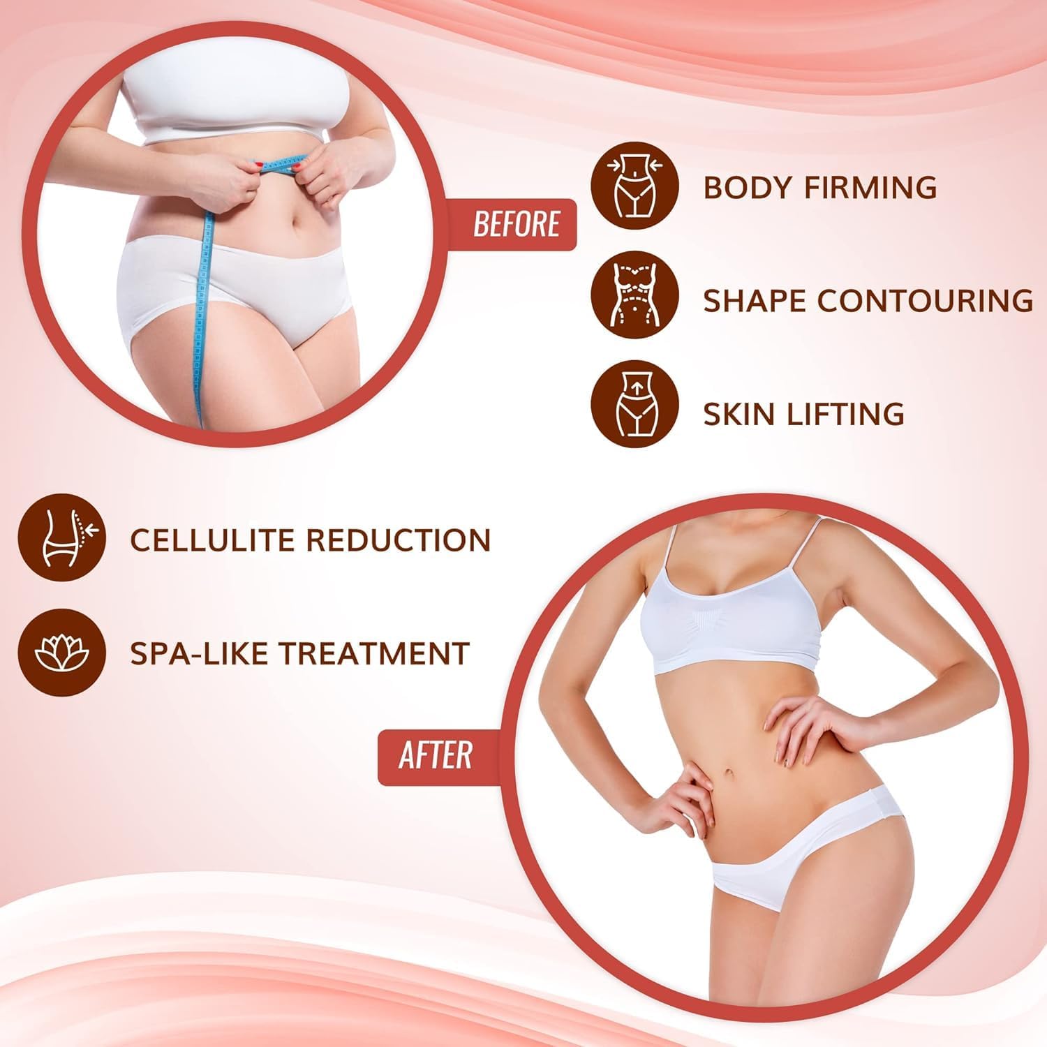 Shape and Tone Body Products – massage et effet raffermissant pendant l’application.
