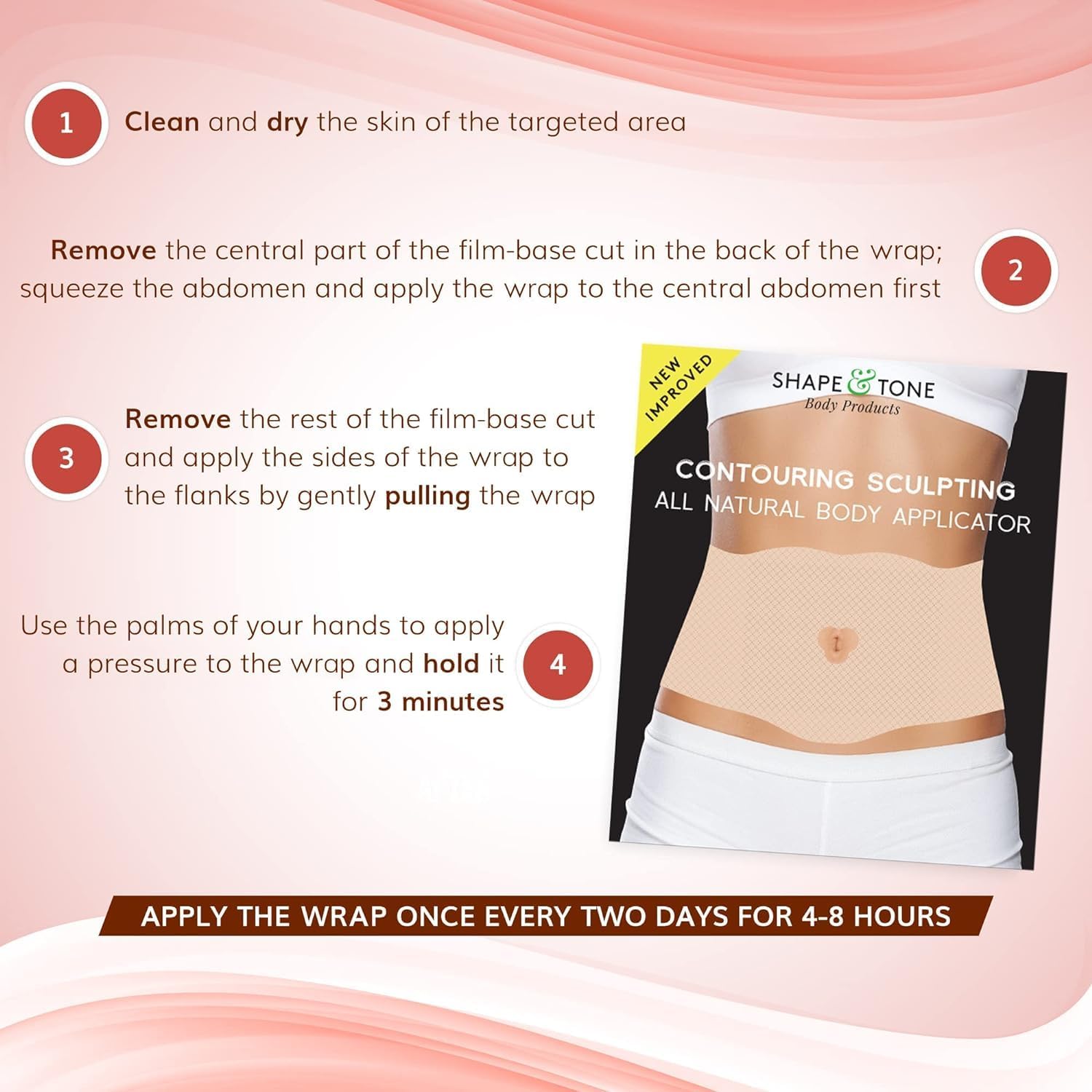 Shape and Tone Body Products – emballage pratique montrant un pack de 12 unités.