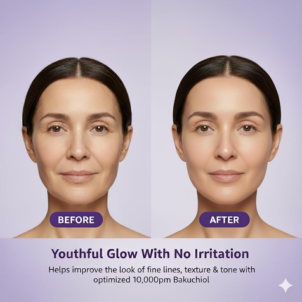 ShapeX Bakuchiol – alternative douce au retinol, adaptée à tous les types de peau.