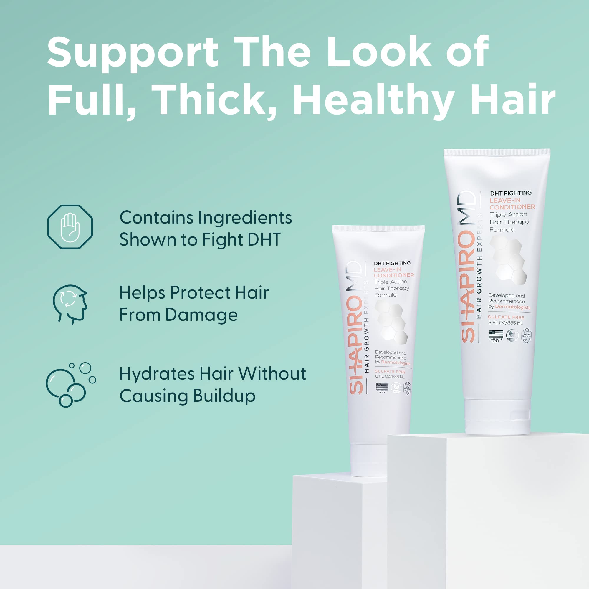 Shapiro MD Hair Growth Experts – application révèle une texture légère et agréable.