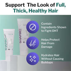 Shapiro MD Conditionneur bouteille: application facile pour démêler et nourrir les cheveux.