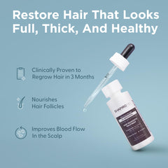 Shapiro MD Minoxidil 5% application-pipette, dosage journalier simple.