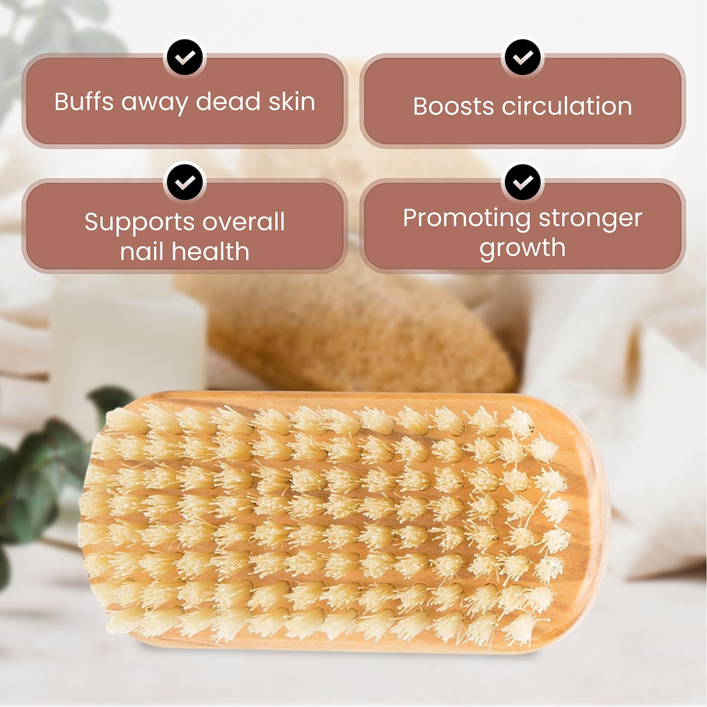 Brosse SHASH exfoliation douce – peau des mains plus lisse.