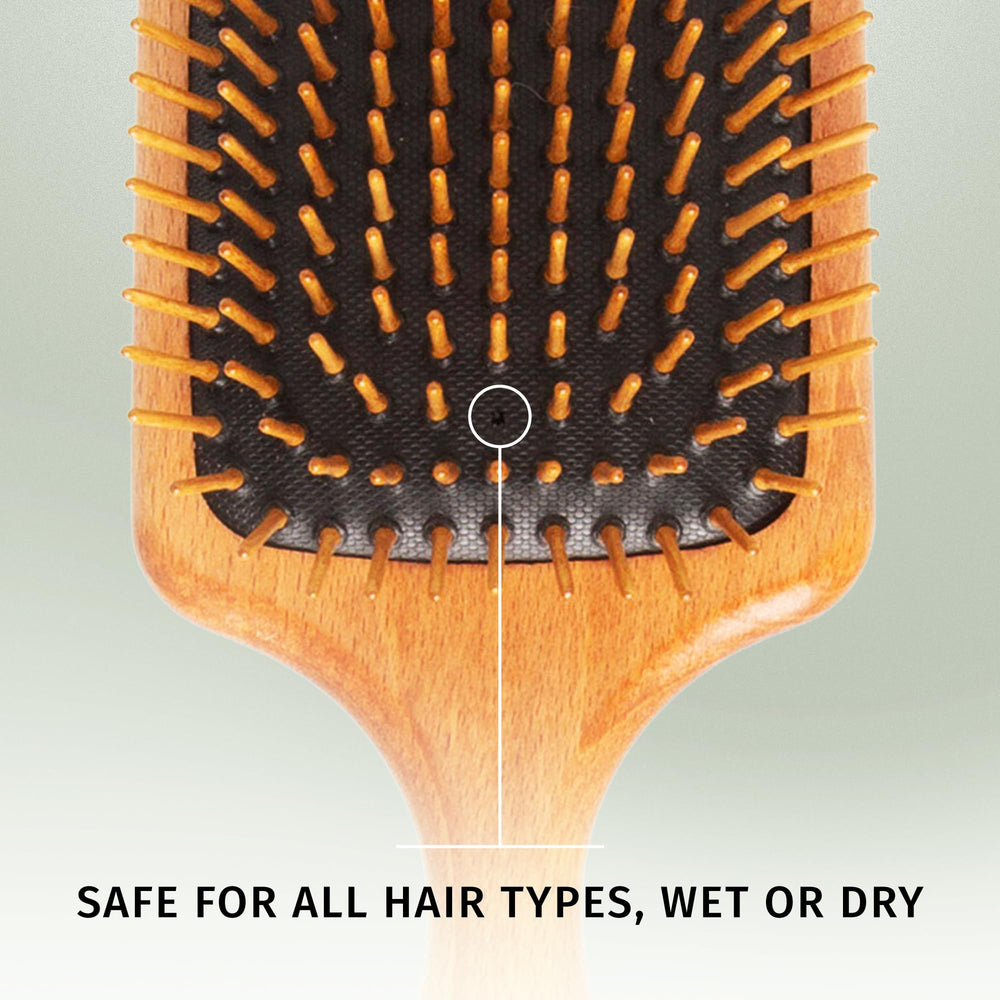 SHASH brosse paddle adaptée à l’usage quotidien, dimensions 3x9,5x1,5 pouces.
