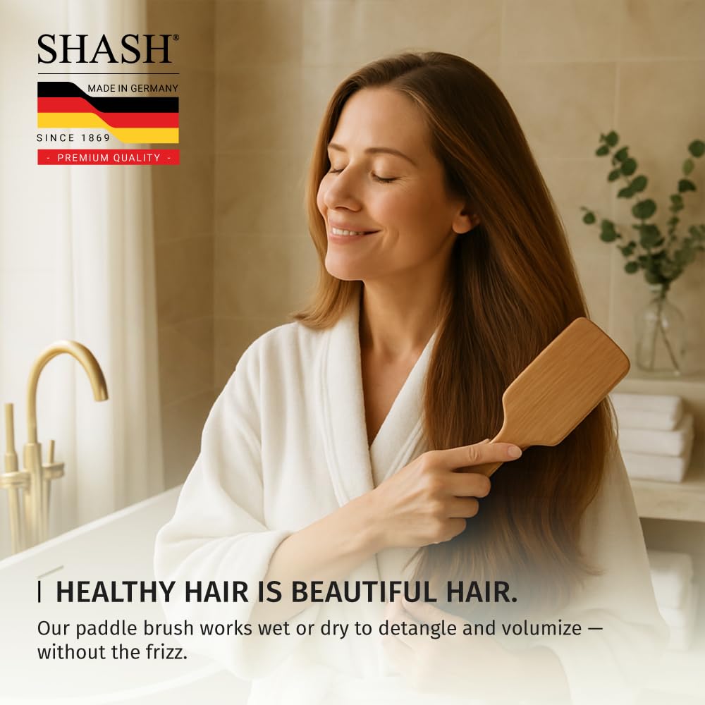 SHASH Paddle utilisation-quotidienne: adaptée pour cheveux extensions et utilisation fréquente.