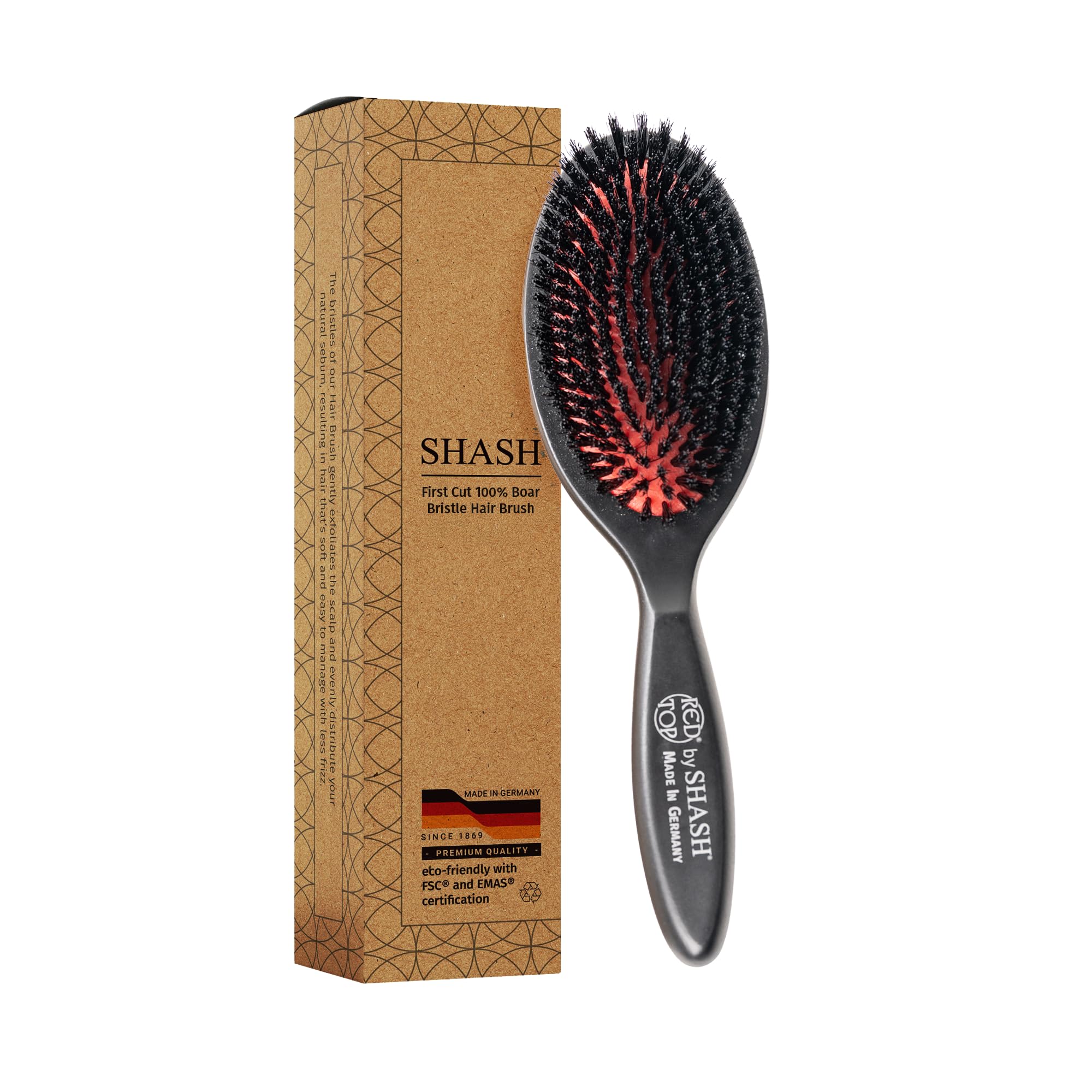 SHASH brosse poils sanglier fin démêlage en douceur