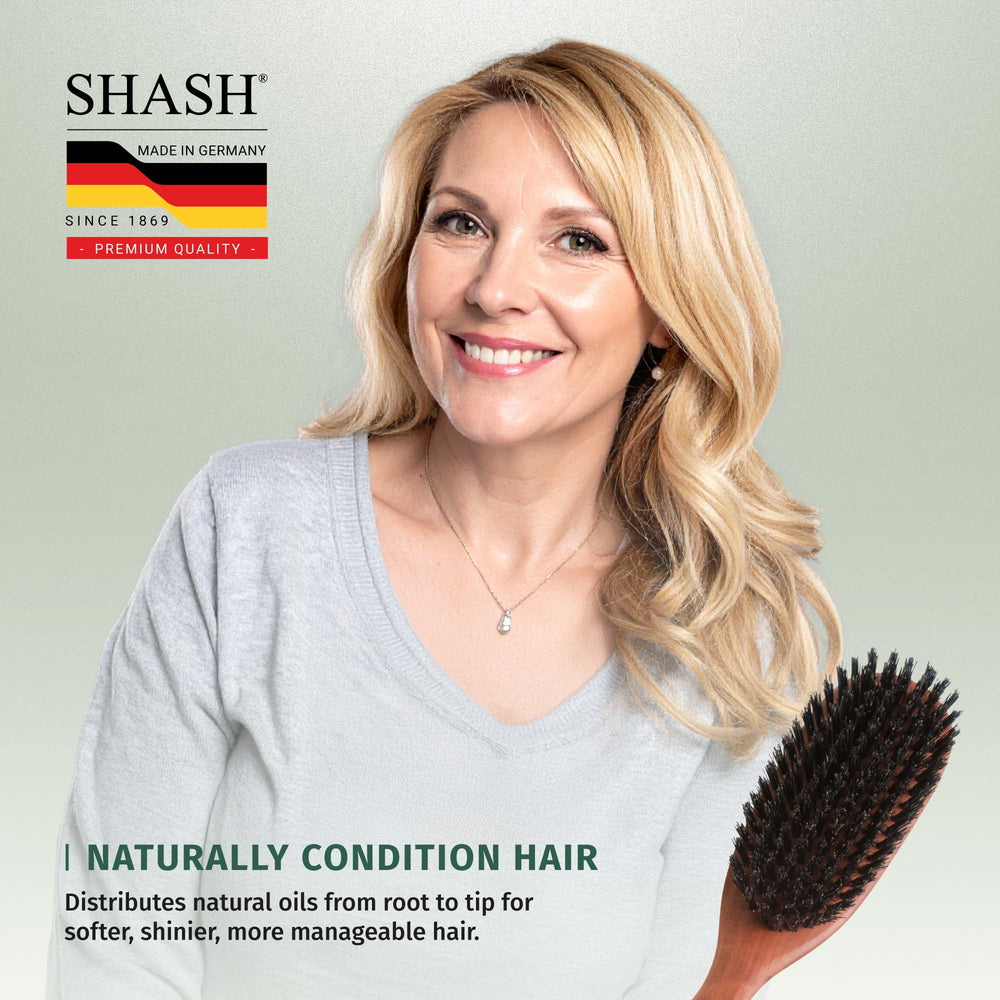 SHASH Classic — texture soyeuse après brossage, résultat visible.