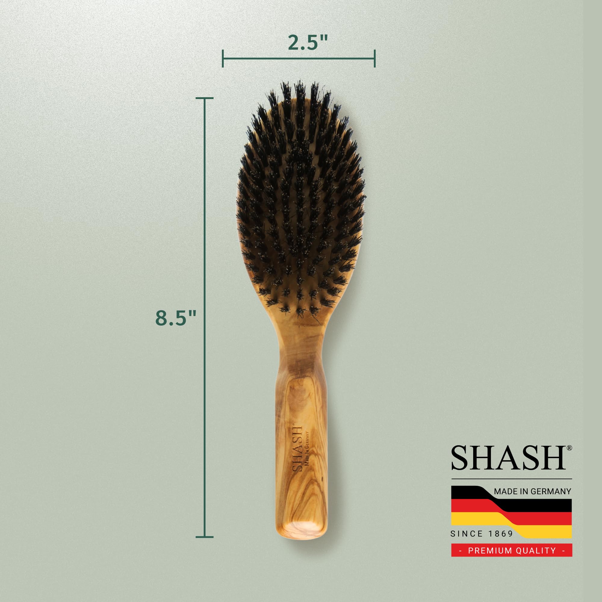 Brosse SHASH Everyday en action, démarrage des pointes pour éviter les nœuds.