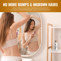 SHAVE BAE – Sans cruauté et sans parabènes pour un soin respectueux.