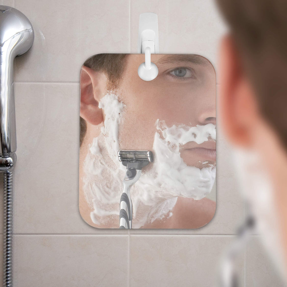 Installation sans outils du miroir sur mur ou carrelage.