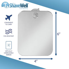 Ventouse réutilisable Shave Well offre une fixation fiable sur surfaces lisses.