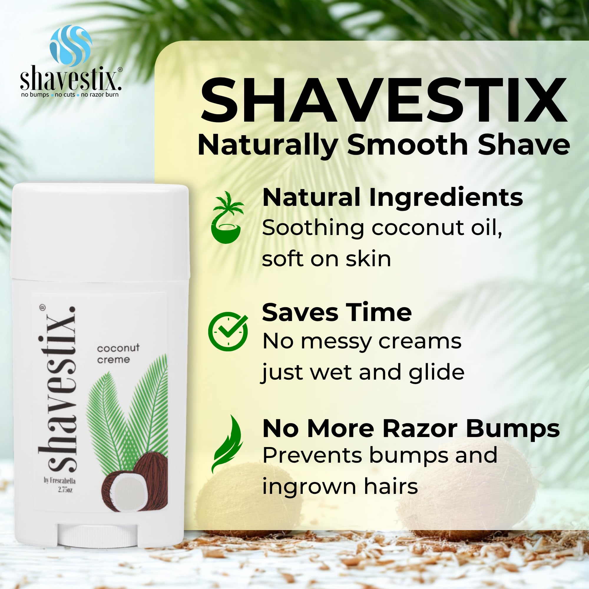 Shavestix vegan cruelty-free badge signals ethical choice.
