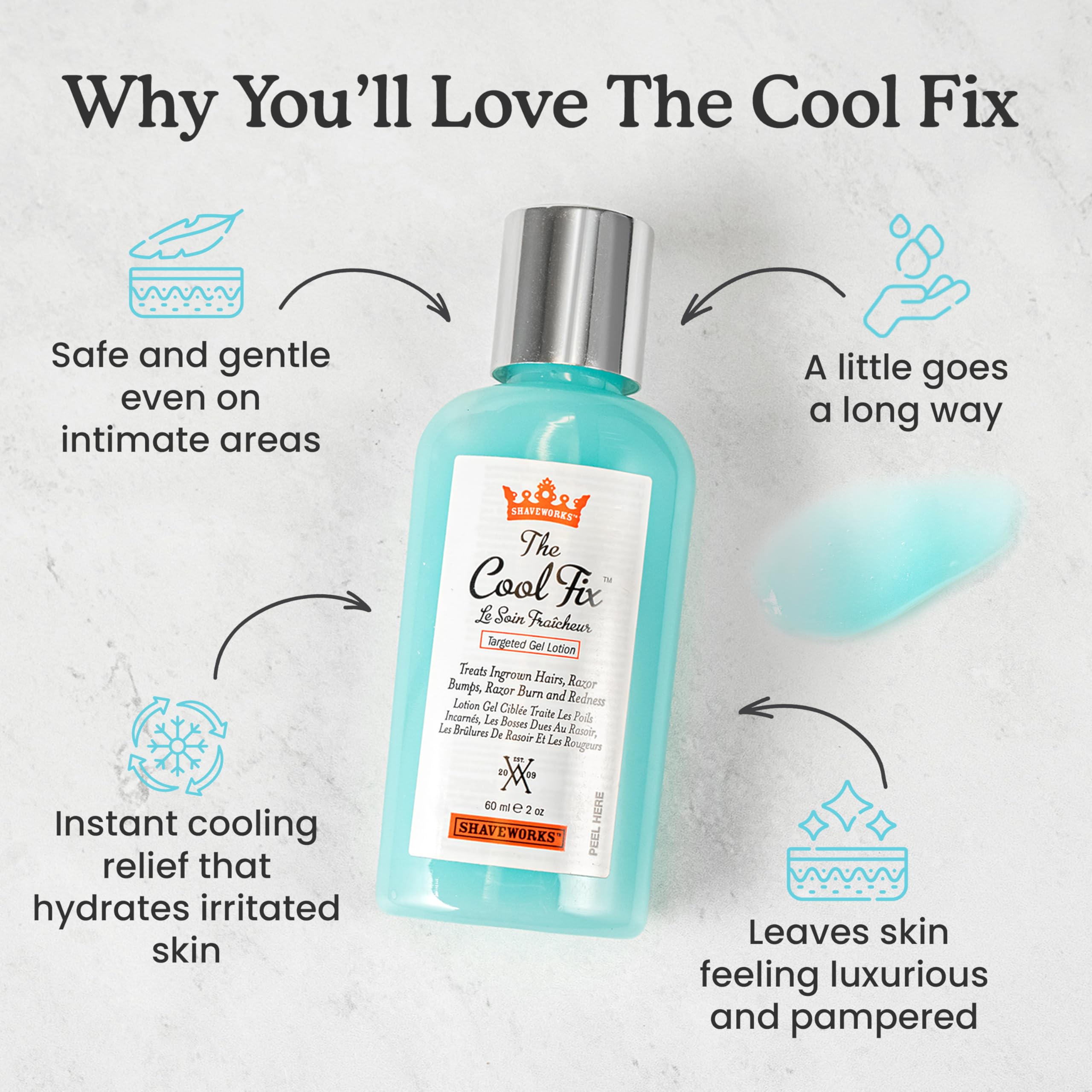 Shaveworks The Cool Fix, cafeine pour réduire les rougeurs post-rasage