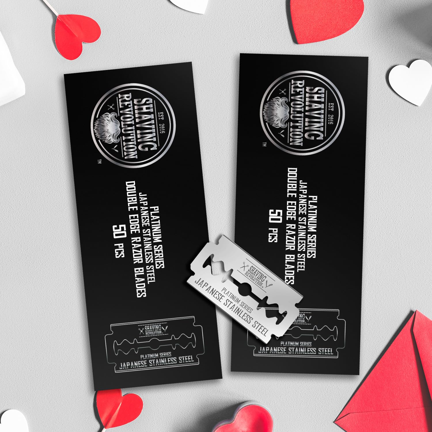 SHAVING REVOLUTION lames double-edge platine pour un rasage net et précis
