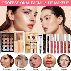 SHELAKIN kit maquillage fards paupières noirs pour des accents dramatiques.