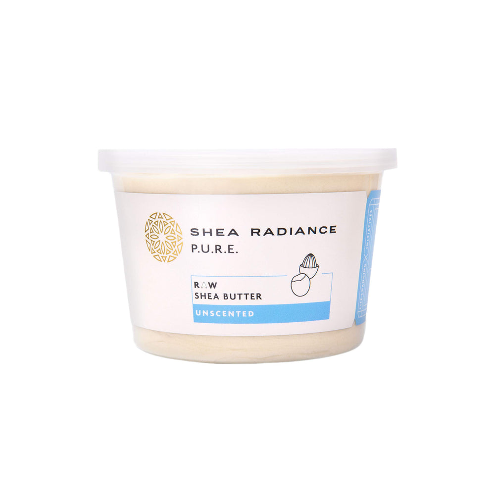 Beurre de karité pur Shea Radiance, hydratation naturelle pour la peau.