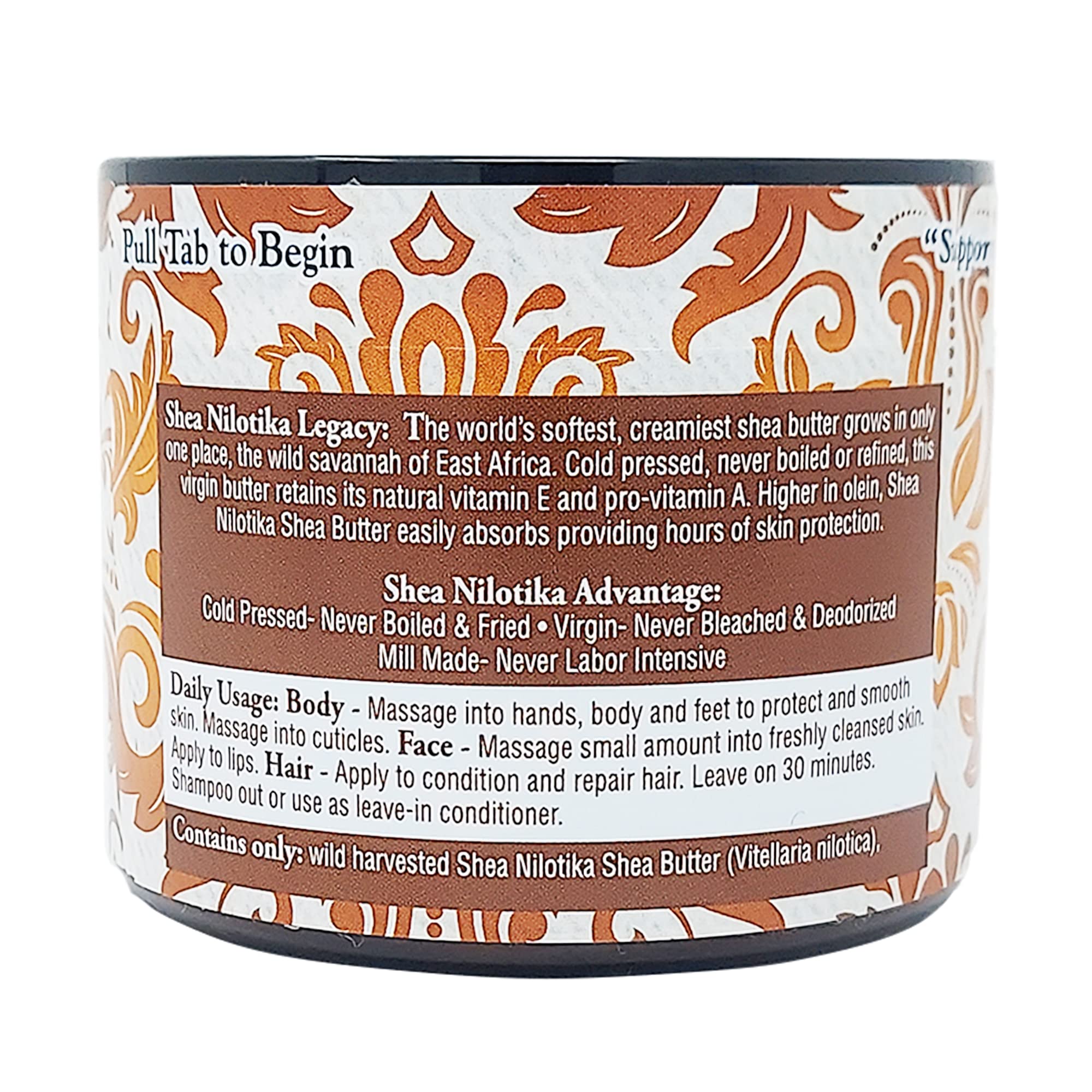 Texture crème douce du beurre de karité Shea Terra Organics sans parfum, idéale pour la peau