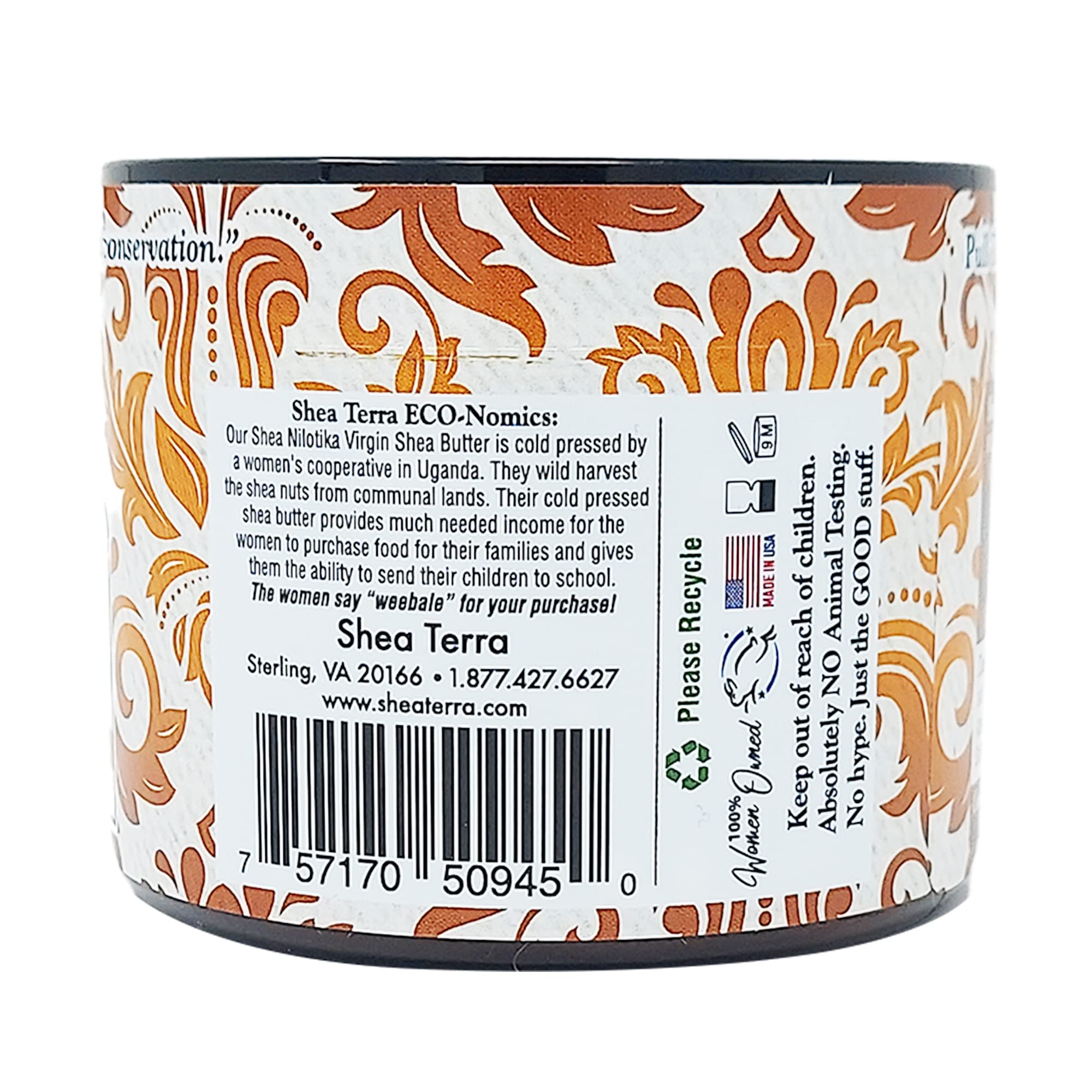 Utilisation quotidienne du beurre de karité Shea Terra Organics sur visage, corps et cheveux