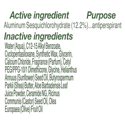 Sheamoisture Antiperspirant, Sans parabènes ni huile minérale, soin quotidien.