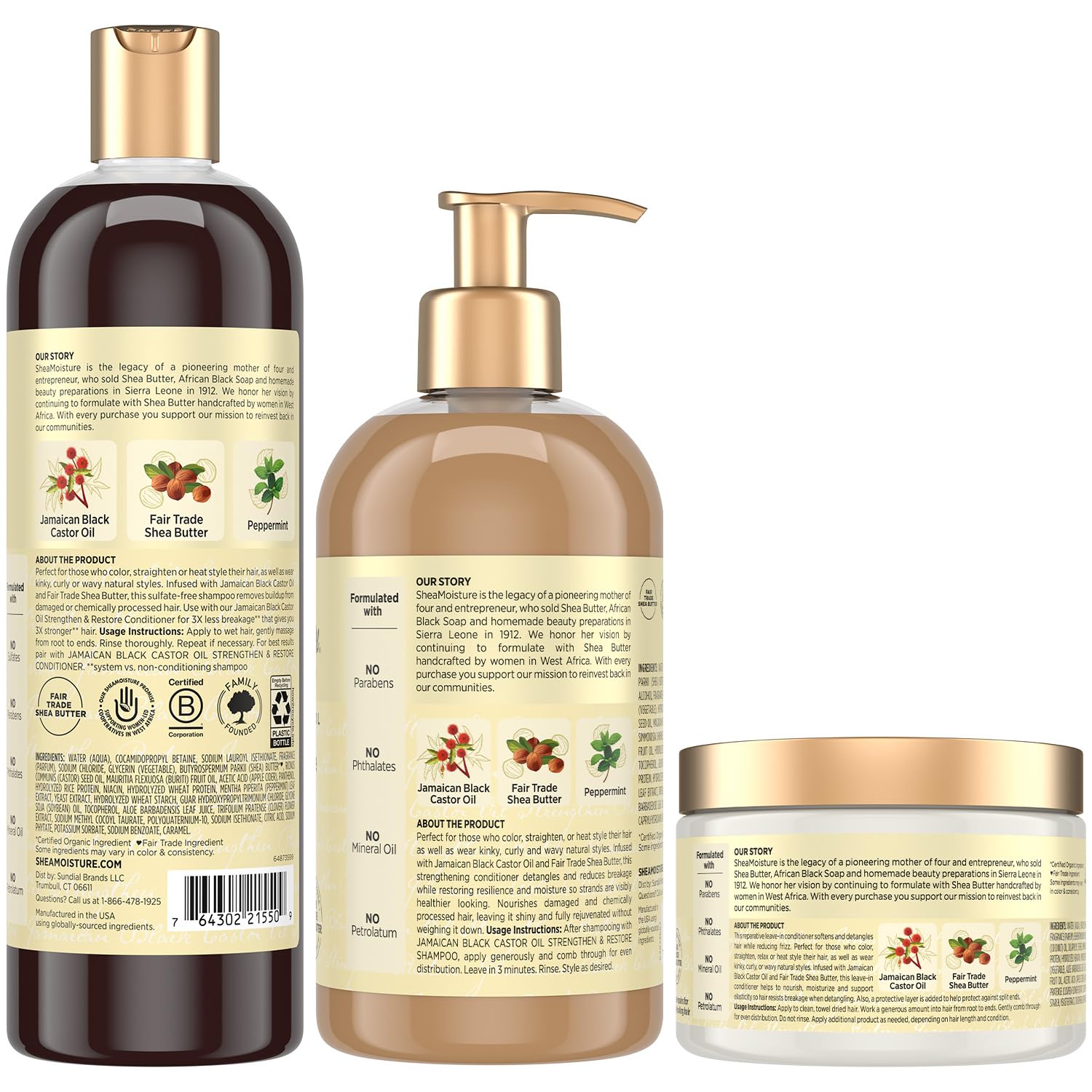 Après-shampooing réparateur SheaMoisture, démêlage facilité et brillance