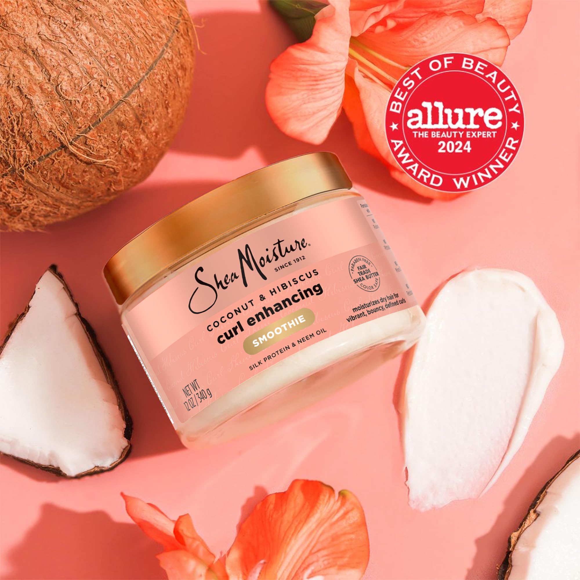 SheaMoisture Arôme doux et agréable intégré à la routine capillaire.