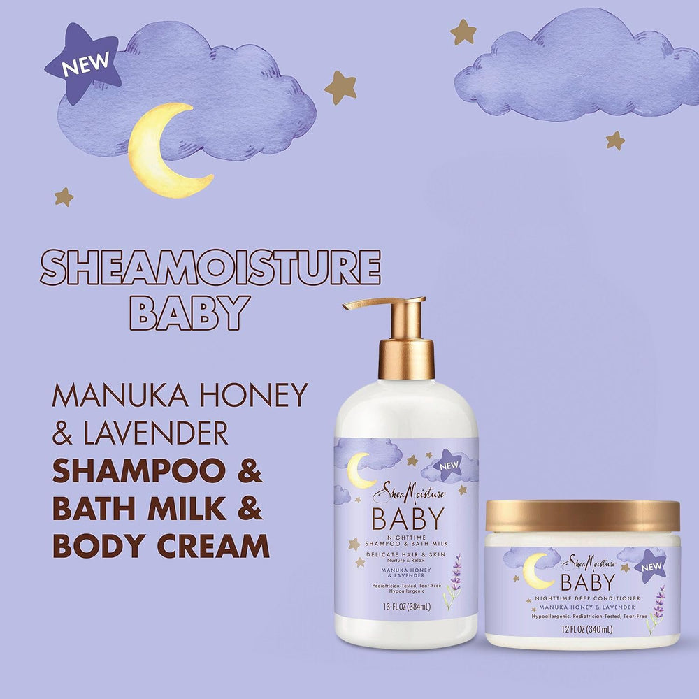Beurre de Karité et Huile d'Amande Douce SheaMoisture Bebe nourrissants.