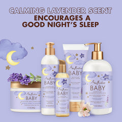 Ingrédients Manuka Honey et Lavande SheaMoisture Bebe pour peau douce.