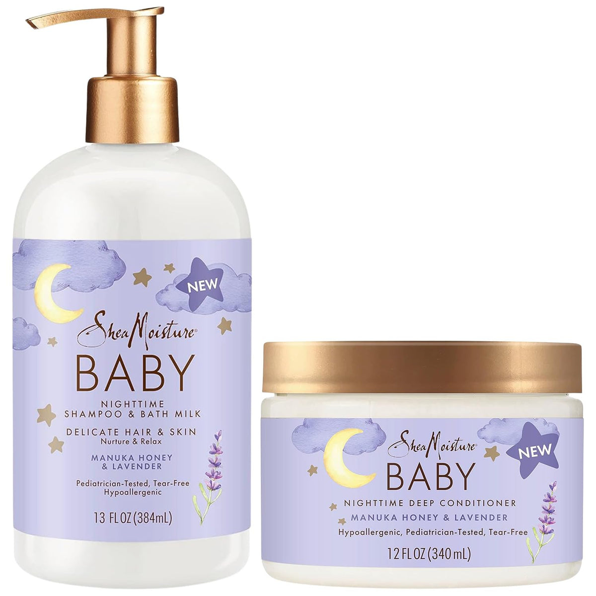 Shampoing Douceur Sans Larmes SheaMoisture Bebe pour cheveux délicats.