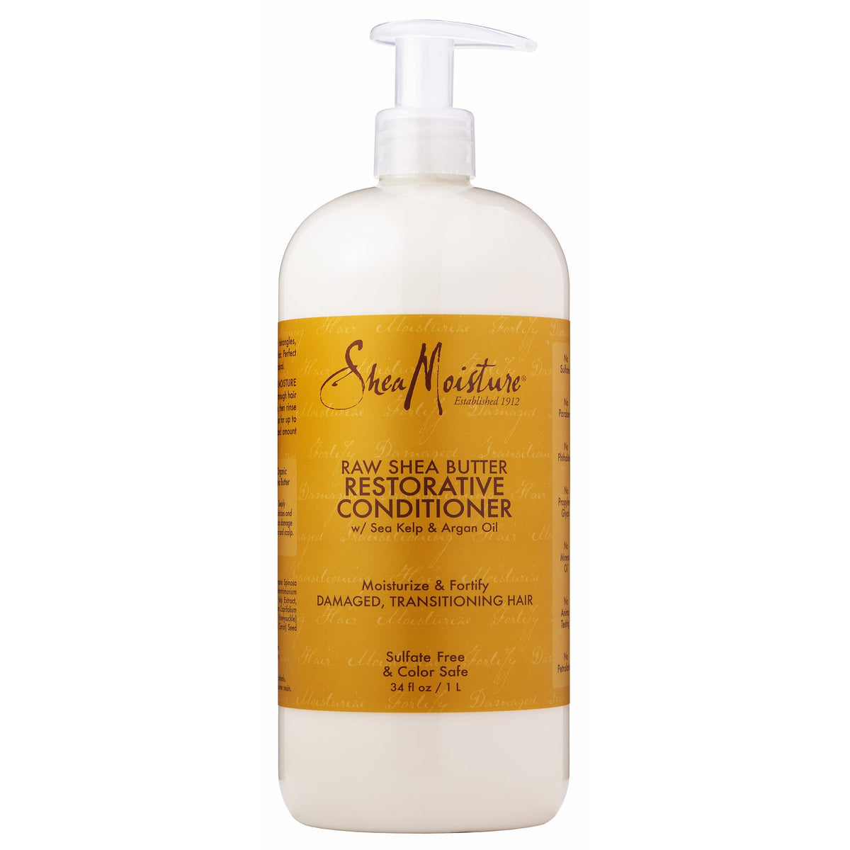Sheamoisture Beurre de karité brut bouteille: hydratation durable pour cheveux souples.