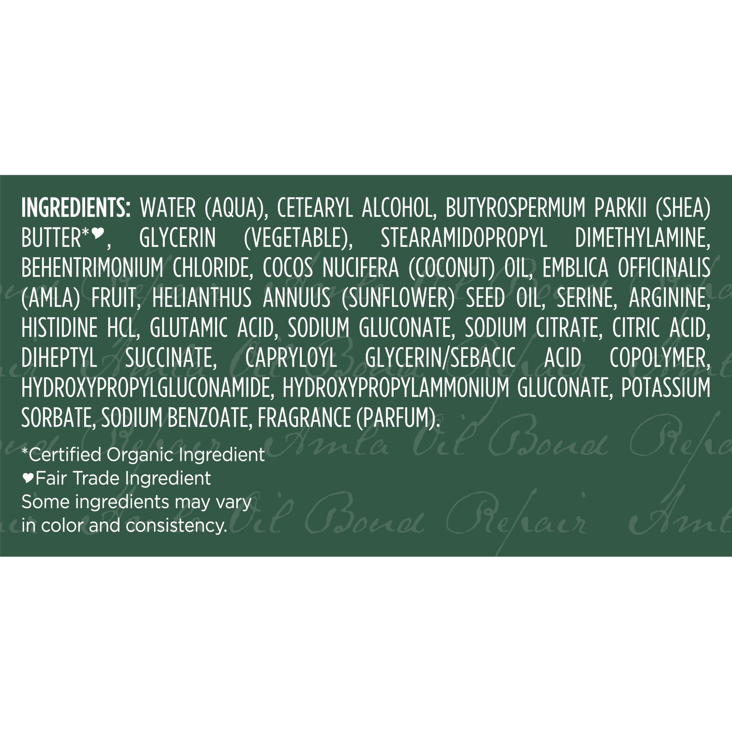 SheaMoisture Bond Repair Masque – formule sans parabènes et sans phtalates