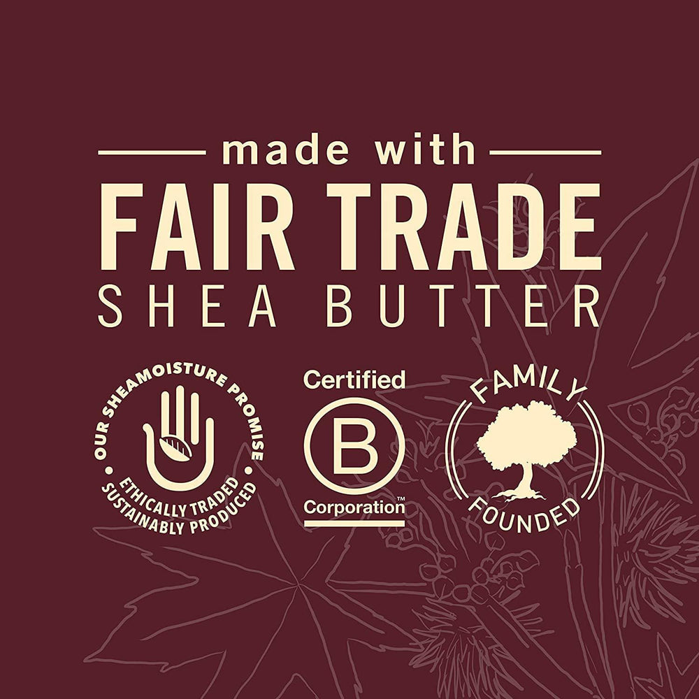 Cheveux brillants après Shampoing SheaMoisture, révèle douceur et éclat.