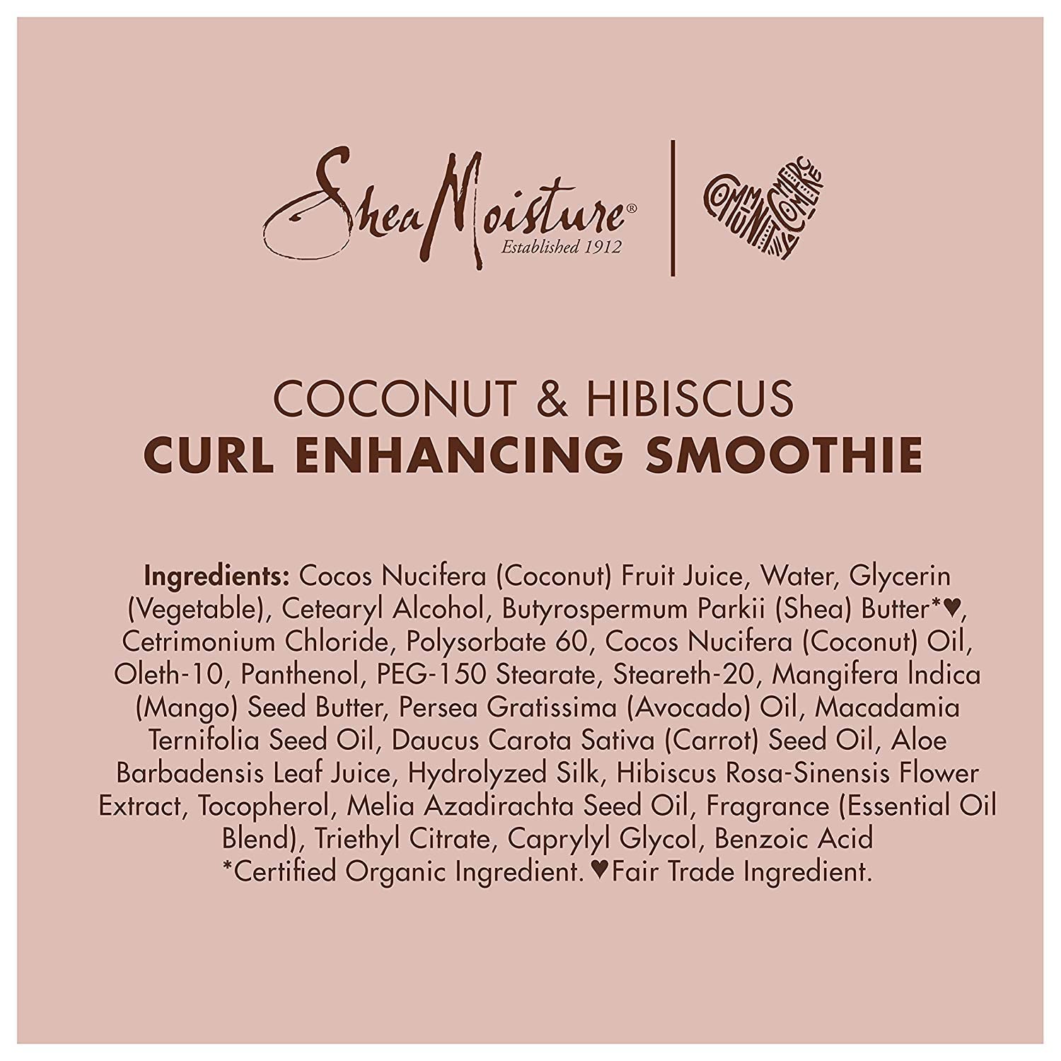 SheaMoisture Coco Hibiscus : format compact et pratique pour la routine.
