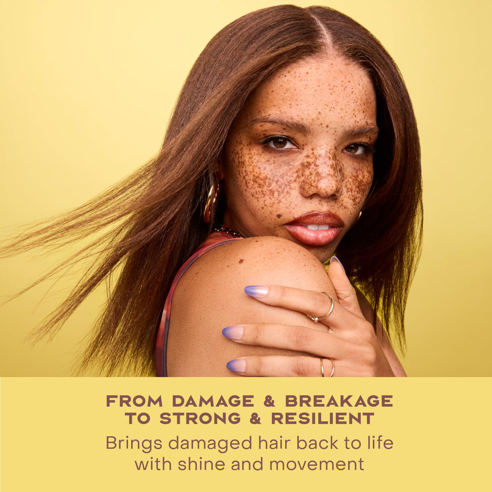 Sans silicone et sans sulfates, convient aux cheveux colorés.