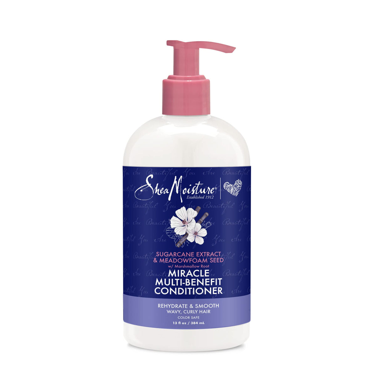 SheaMoisture, conditionneur sans silicone, bouteille élégante, cheveux secs plus faciles à démêler.