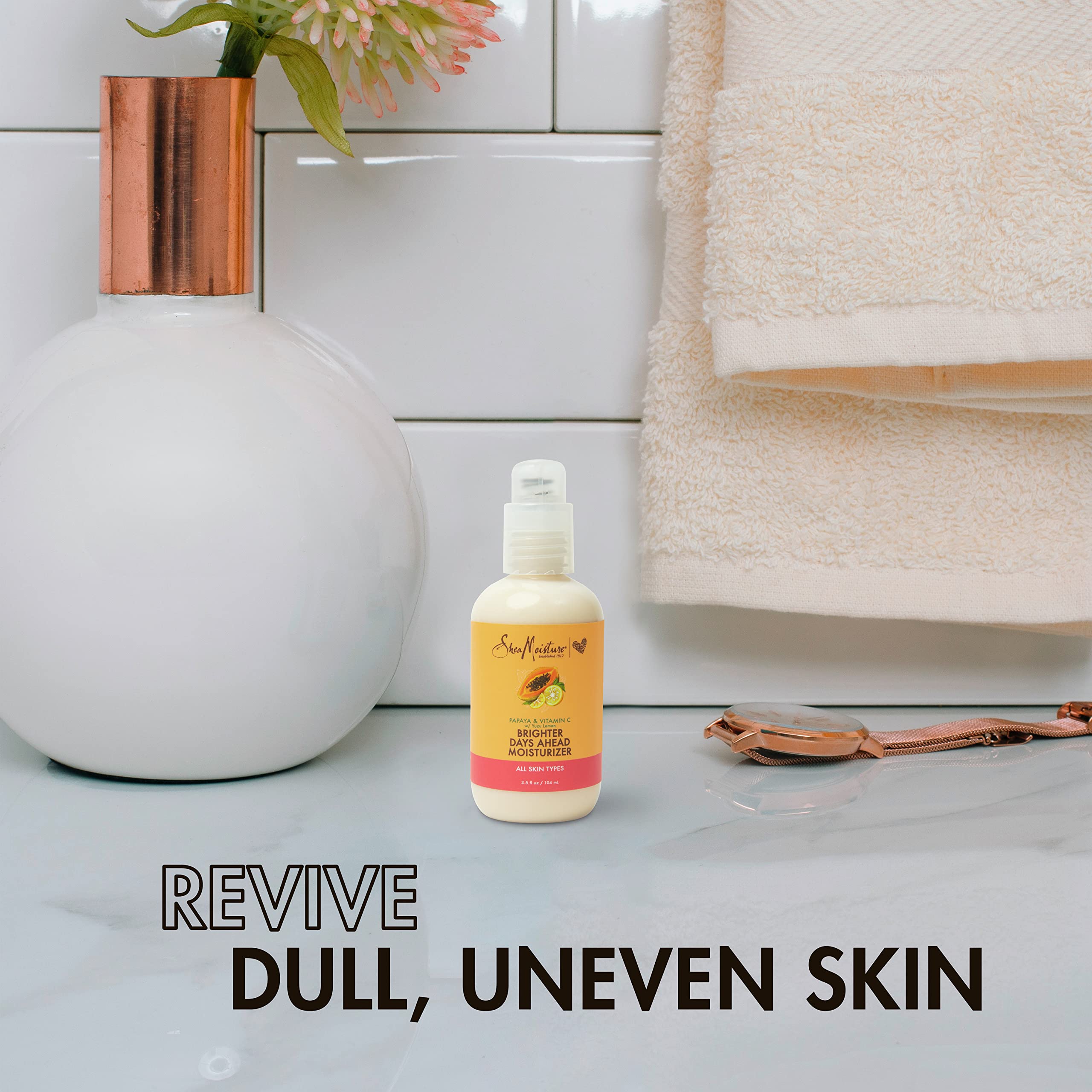SheaMoisture crème visage sans parabens — emballage simple et sûr