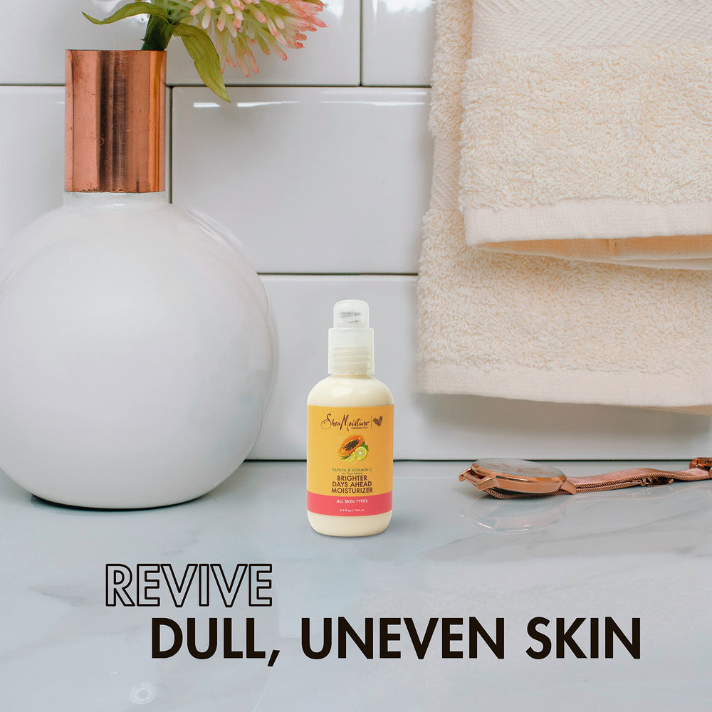 SheaMoisture crème visage sans parabens — emballage simple et sûr