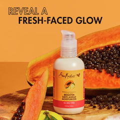 Texture légère de la crème visage SheaMoisture prête à l'utilisation quotidienne