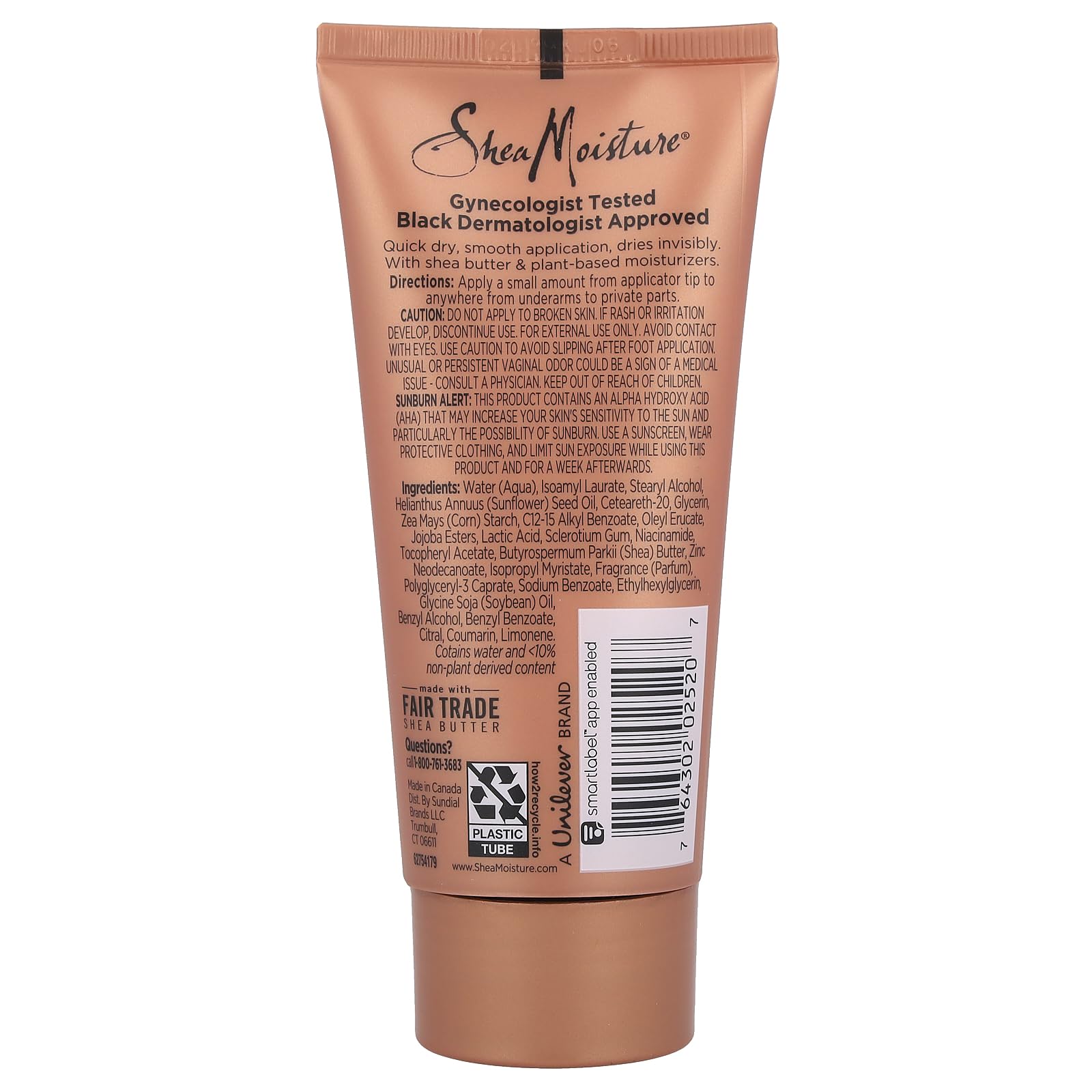 Sheamoisture Coco Hibiscus déodorant crème, senteur tropicale idéale pour toute la journée.