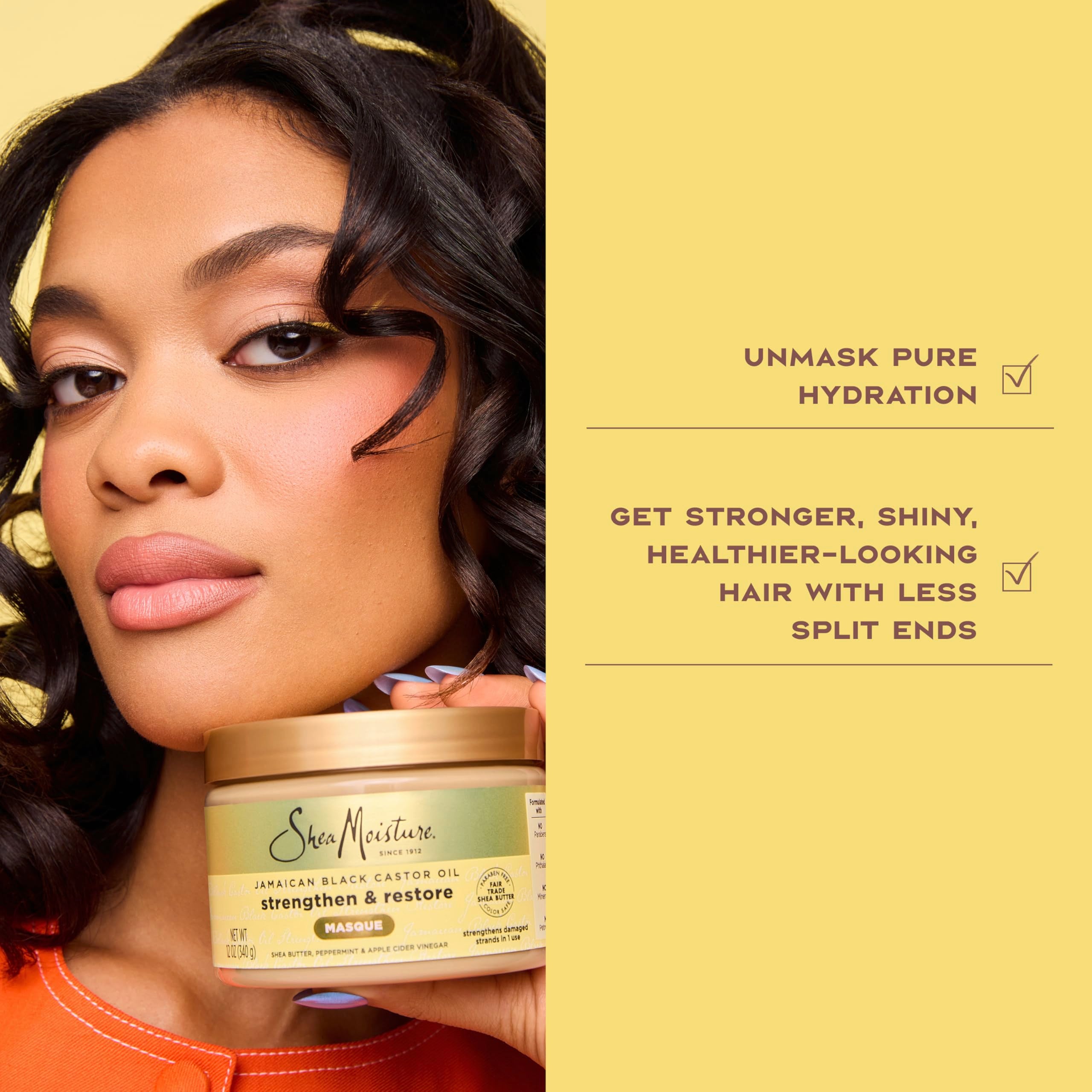 Emballage durable SheaMoisture, démontrant l'engagement cruelty-free.