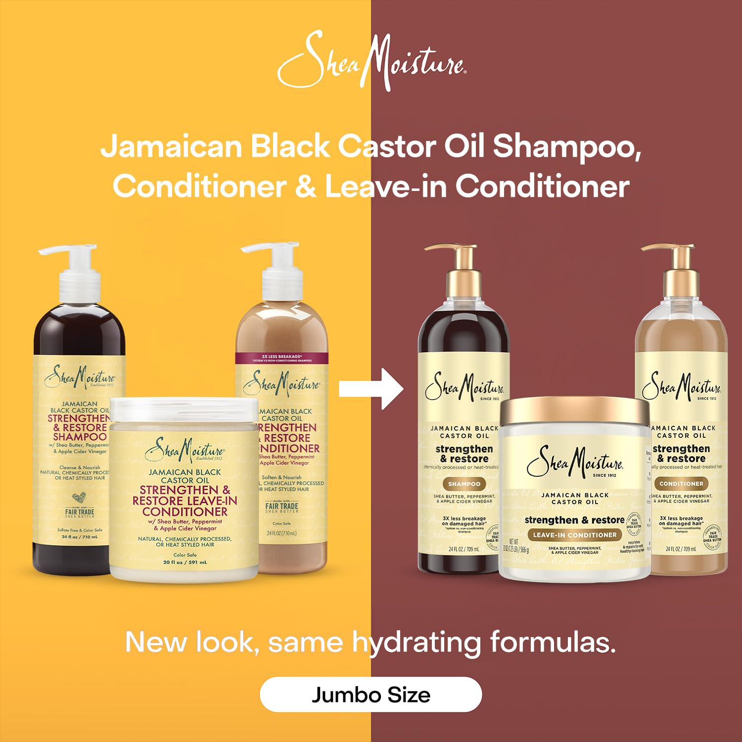 Ensemble de soins SheaMoisture: coffret pratique pour cheveux sains et nourris.