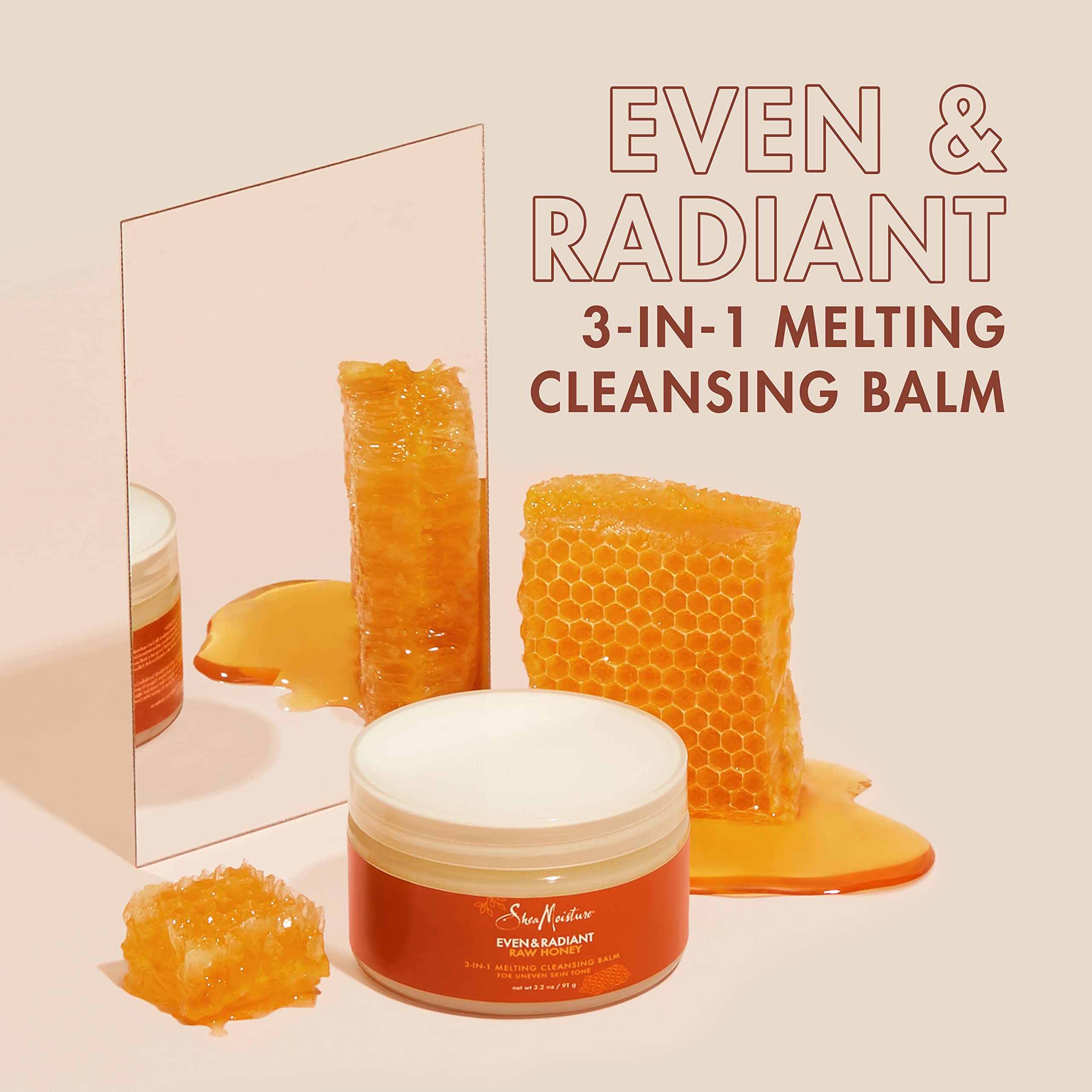 SheaMoisture Even Radiant Nettoyage 3-en-1: nettoie, démaquille et revitalise.