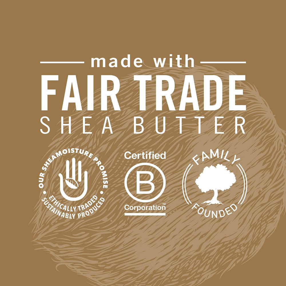 Le flacon SheaMoisture se secoue avant usage pour libérer sa texture.