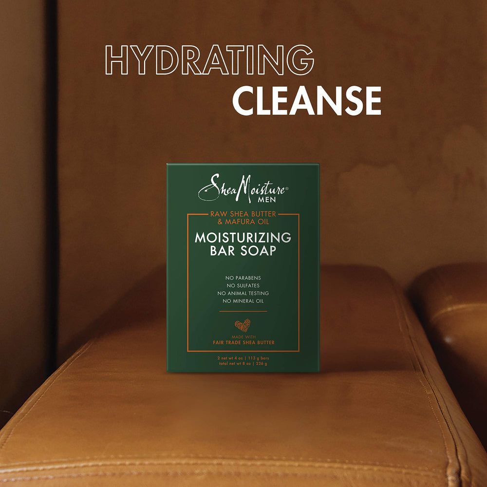 SheaMoisture Homme – barre-protection-peau-seche, aide à prévenir la tiraillement.