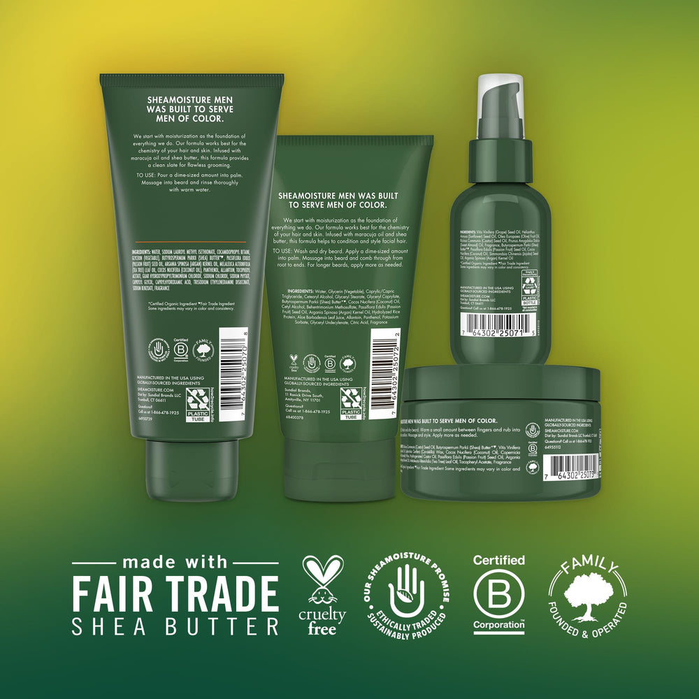 Huile barbe conditionnante SheaMoisture pour nourrir et assouplir les poils