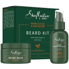 Huile barbe SheaMoisture dans flacon, hydratation et douceur pour barbe