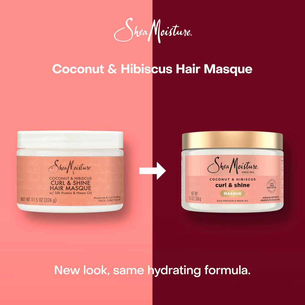 Huile de coco nourrissante SheaMoisture apporte douceur et brillance.
