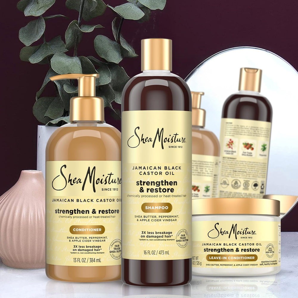 Huile de ricin noire jamaïcaine SheaMoisture, réparation et éclat