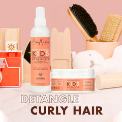 SheaMoisture Kids Curl Cream close-up showing lightweight hold and shine.
